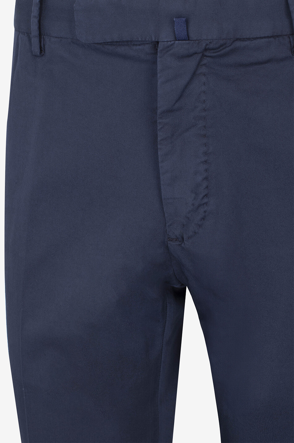 INCOTEX Pantalon classique en coton et soie Homme BLEU FONCE 3