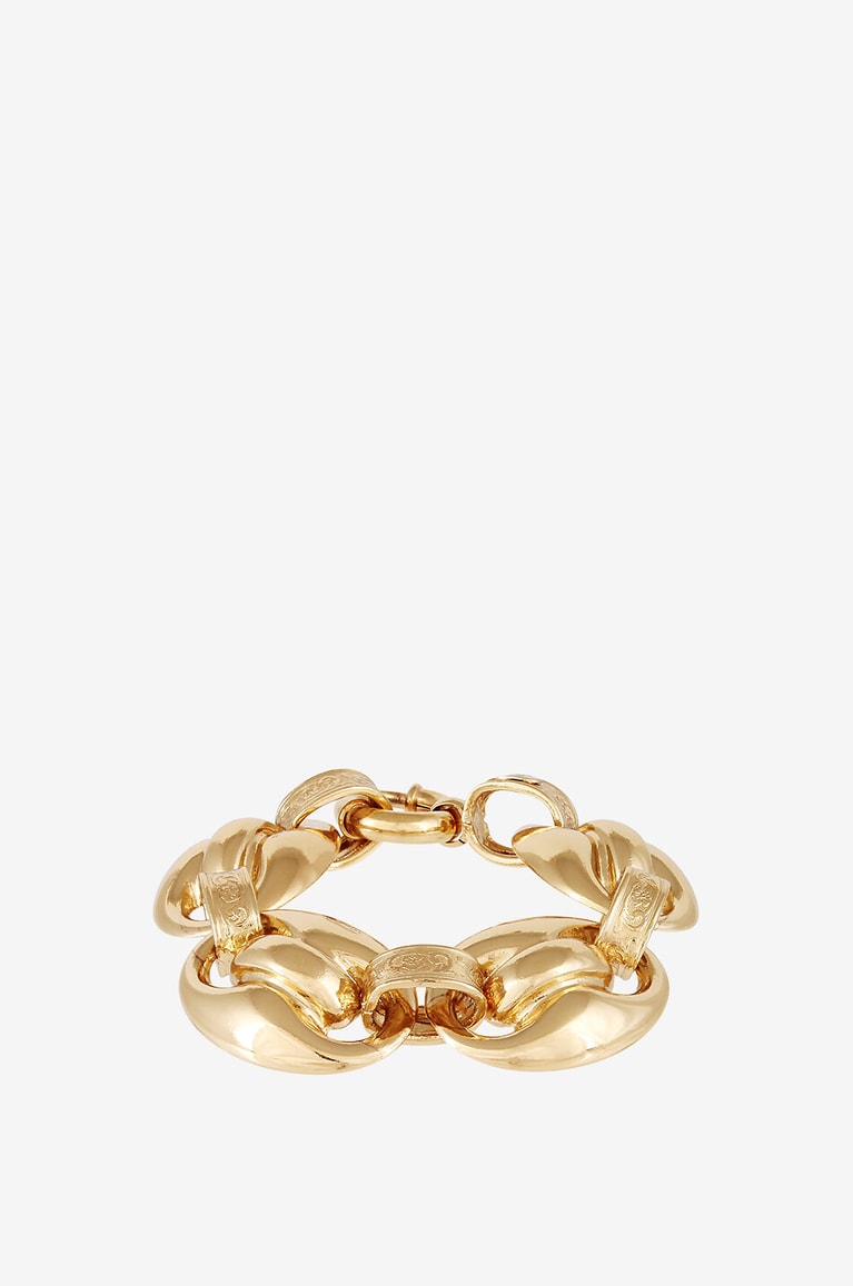 Bracelet Doré Avec Motif Chevaux - Bijou Occasion - Style Bohème - Taille Unique