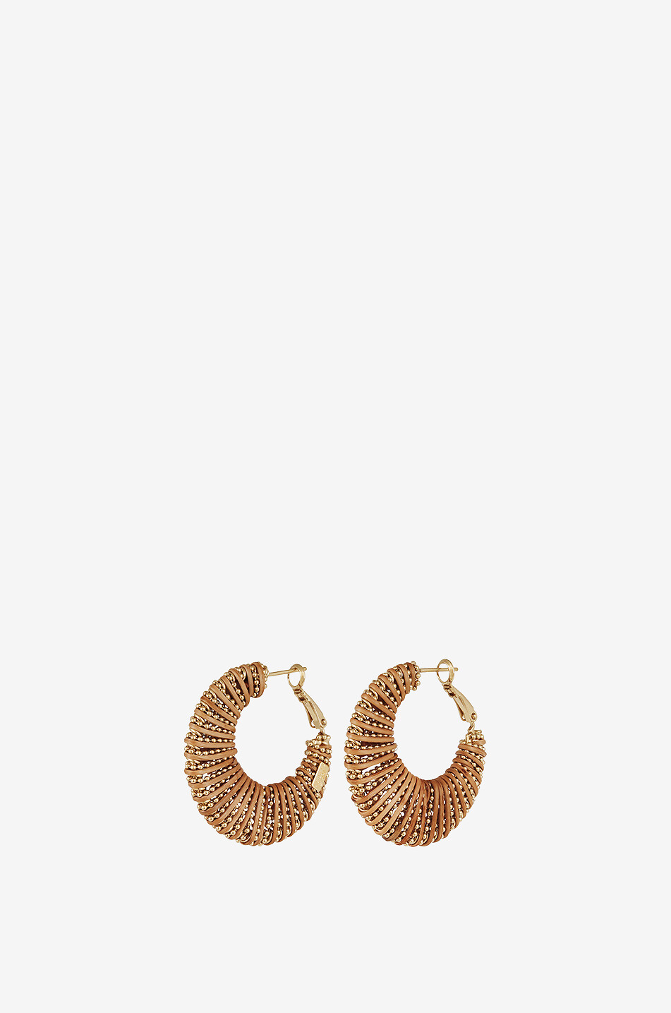 Izzia GM Hoop Earrings in Orange Izzia GM Hoop Earrings in Orange