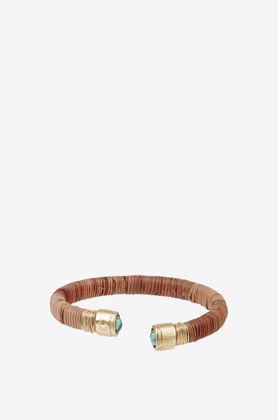 GAS BIJOUX Sarina gold-tone wicker-wrapped bangle Women GOLDEN 1