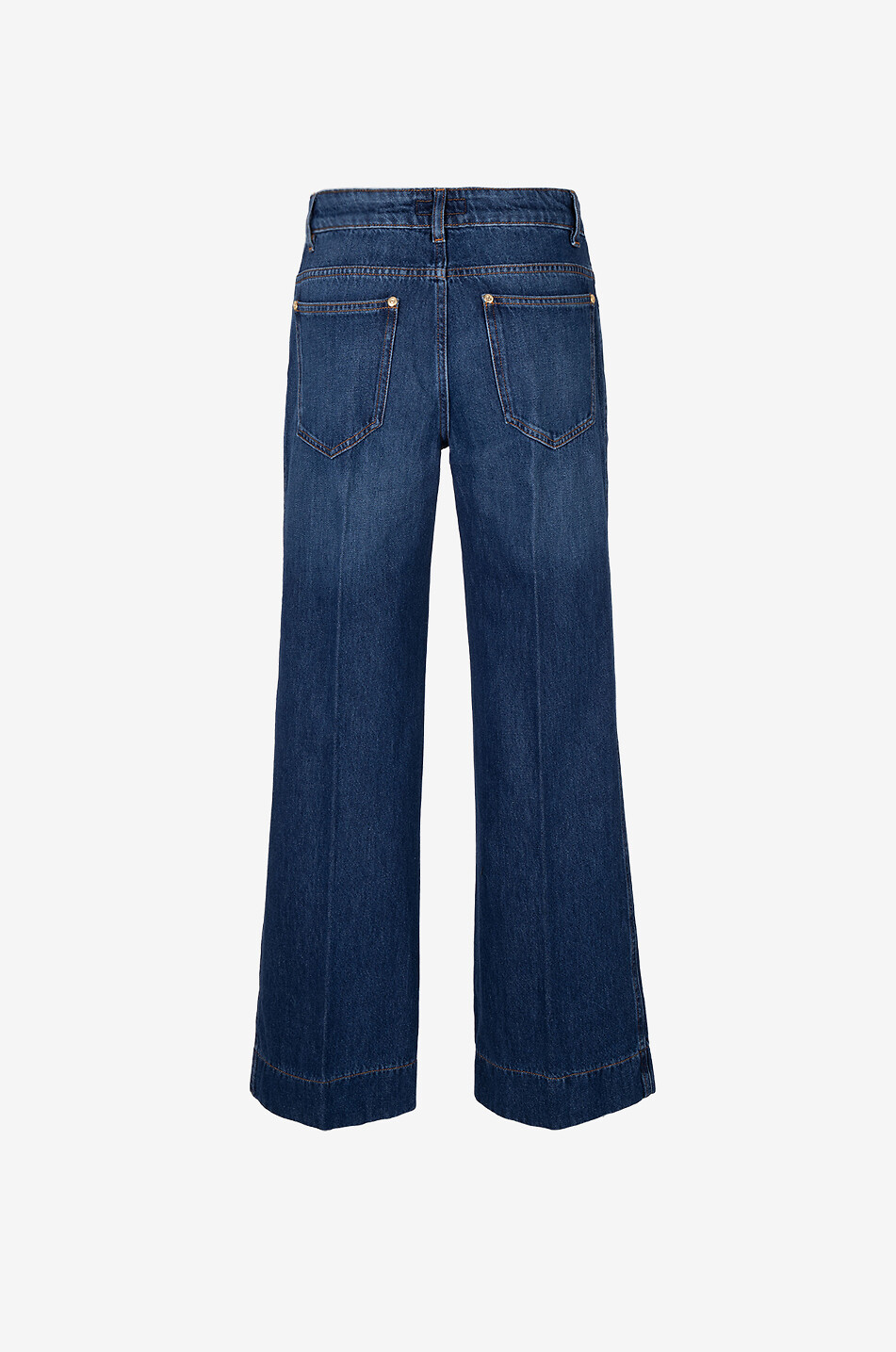 LUISA SPAGNOLI Abati wide-leg jeans with creases Women BLUE 2