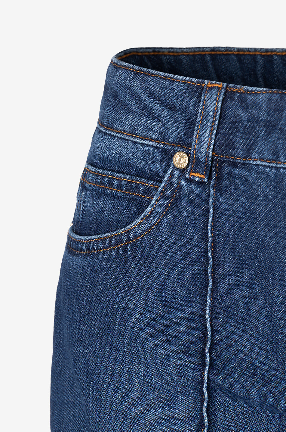 LUISA SPAGNOLI Abati wide-leg jeans with creases Women BLUE 3