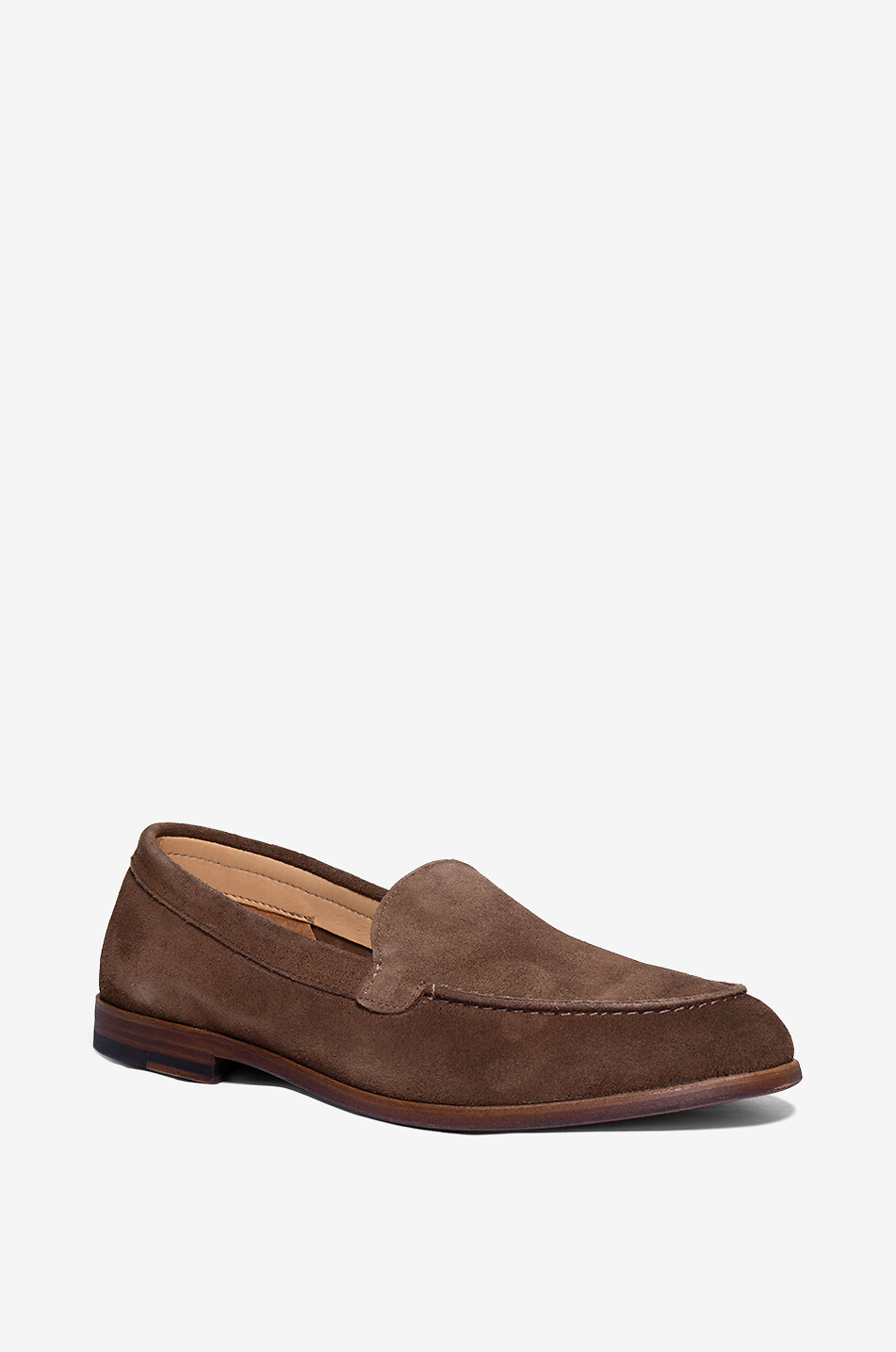 DRAKES Henri summer suede loafers Men BROWN 1