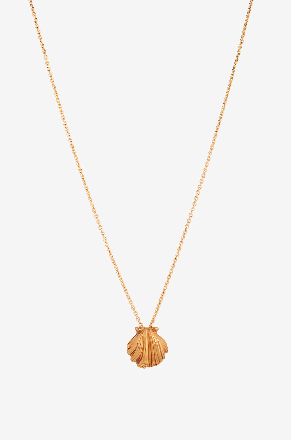 Goldene Halskette mit Anhänger Coquillage