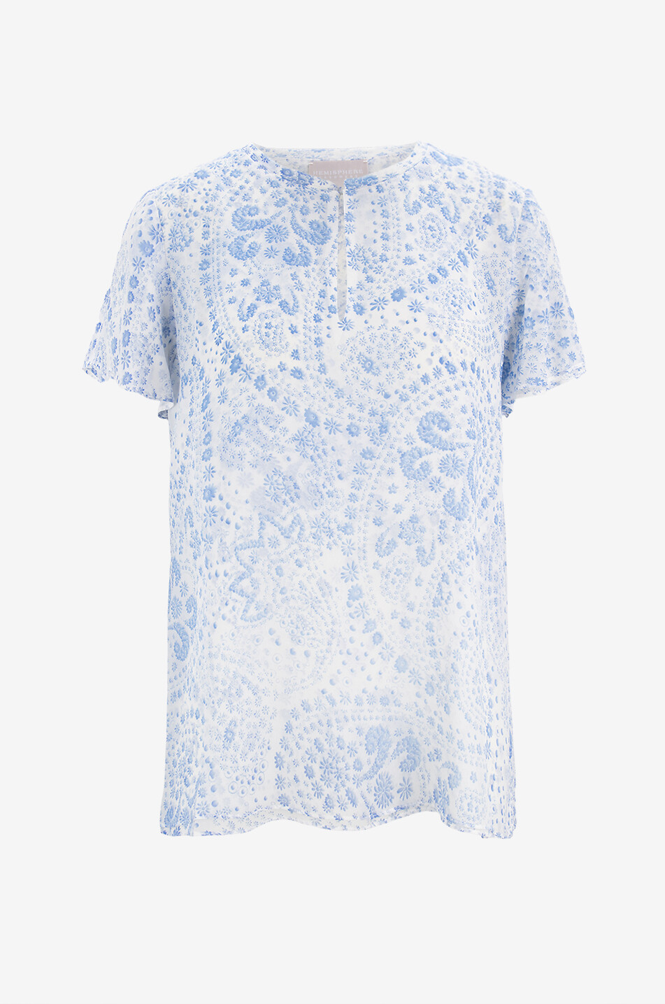 HEMISPHERE Top à manches courtes en viscose Punta Femme MULTICOLORE 1