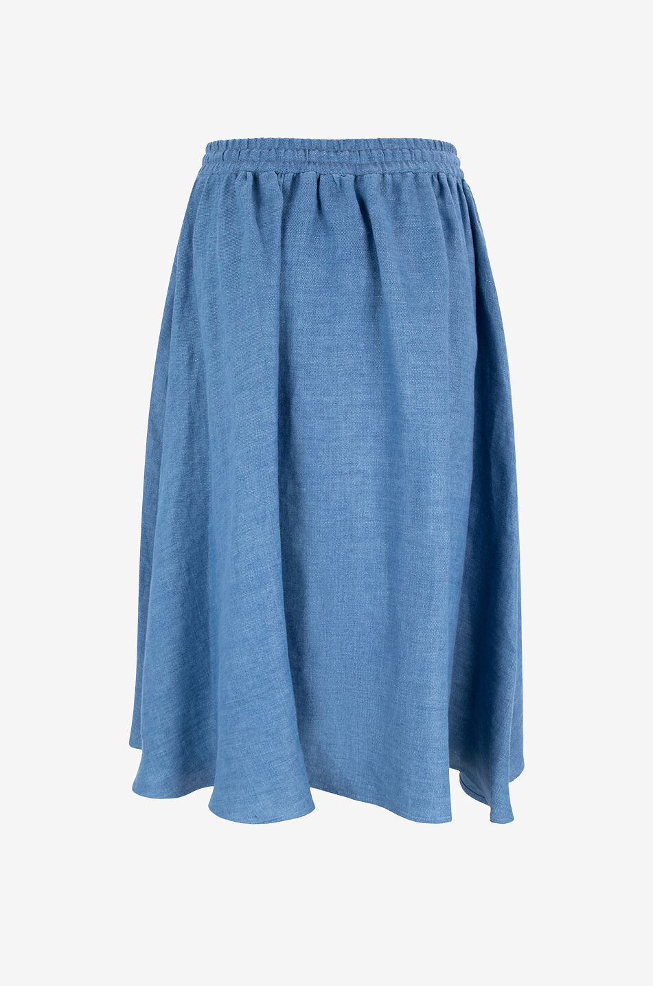 SLY 010 Jupe midi en lin Trine Femme BLEU 2