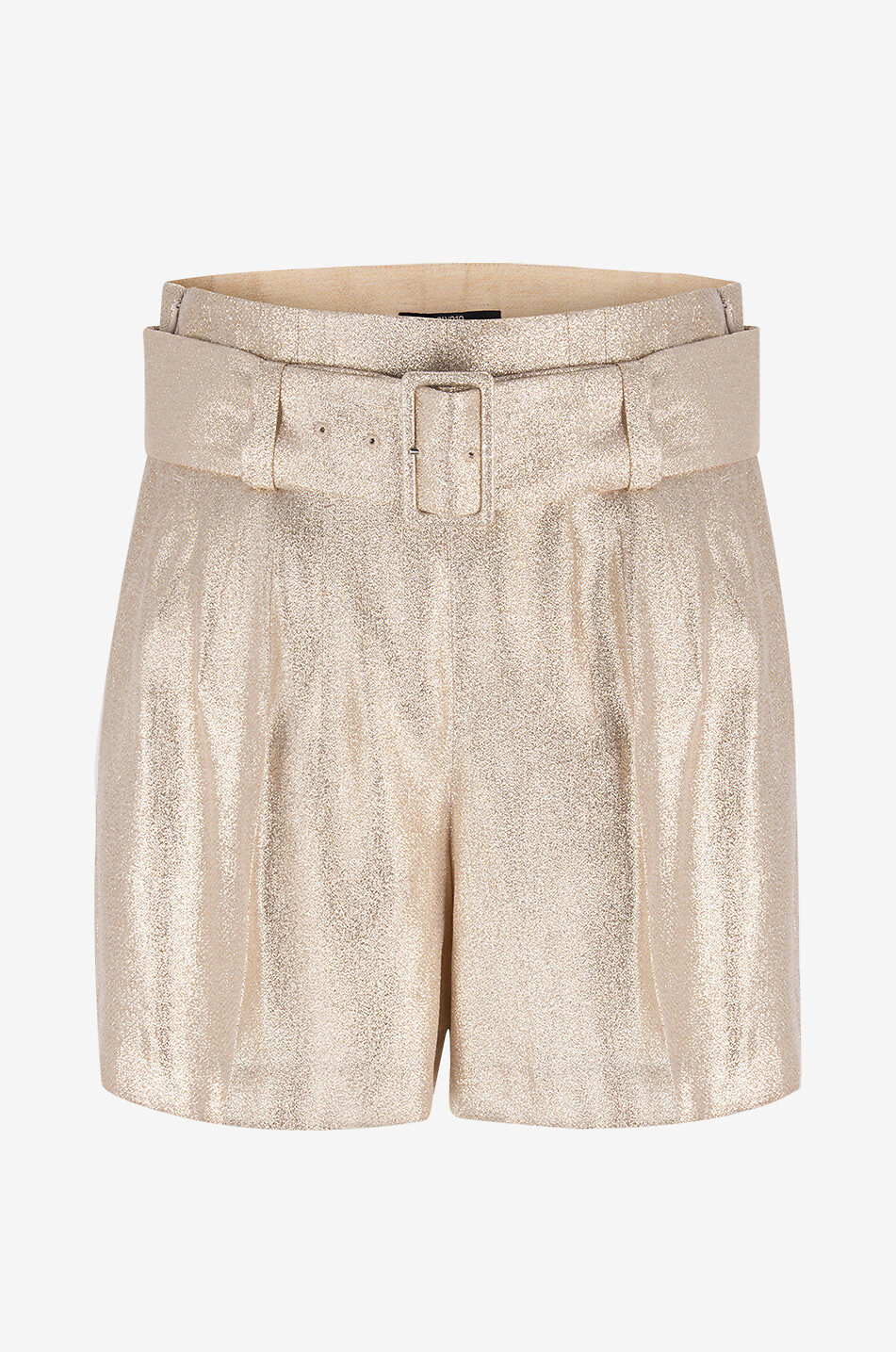 SLY 010 Short fluide métallisé Sam Femme DORE 1