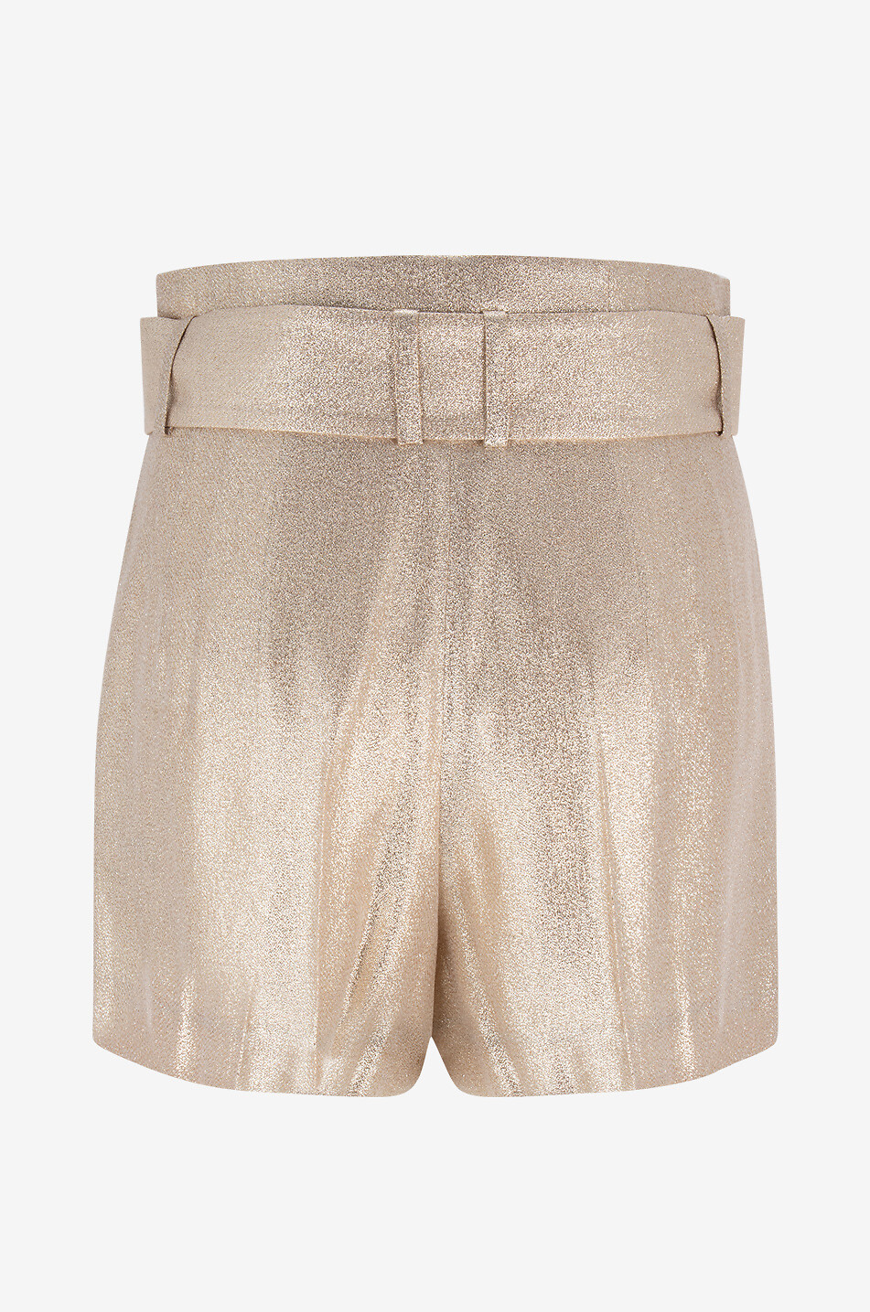 SLY 010 Short fluide métallisé Sam Femme DORE 2