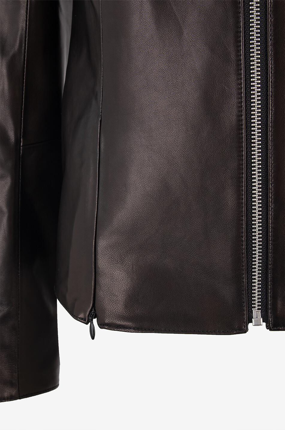 BONGENIE Ava fitted lambskin jacket Women BLACK 3