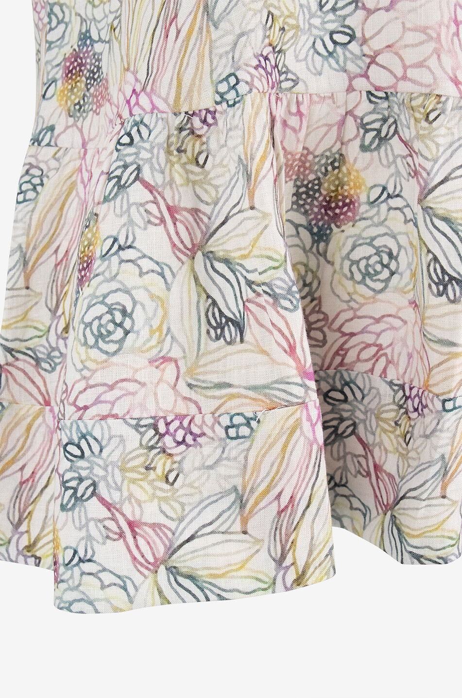 HEMISPHERE Top sans manches en lin fleuri Rene Femme MULTICOLORE 3