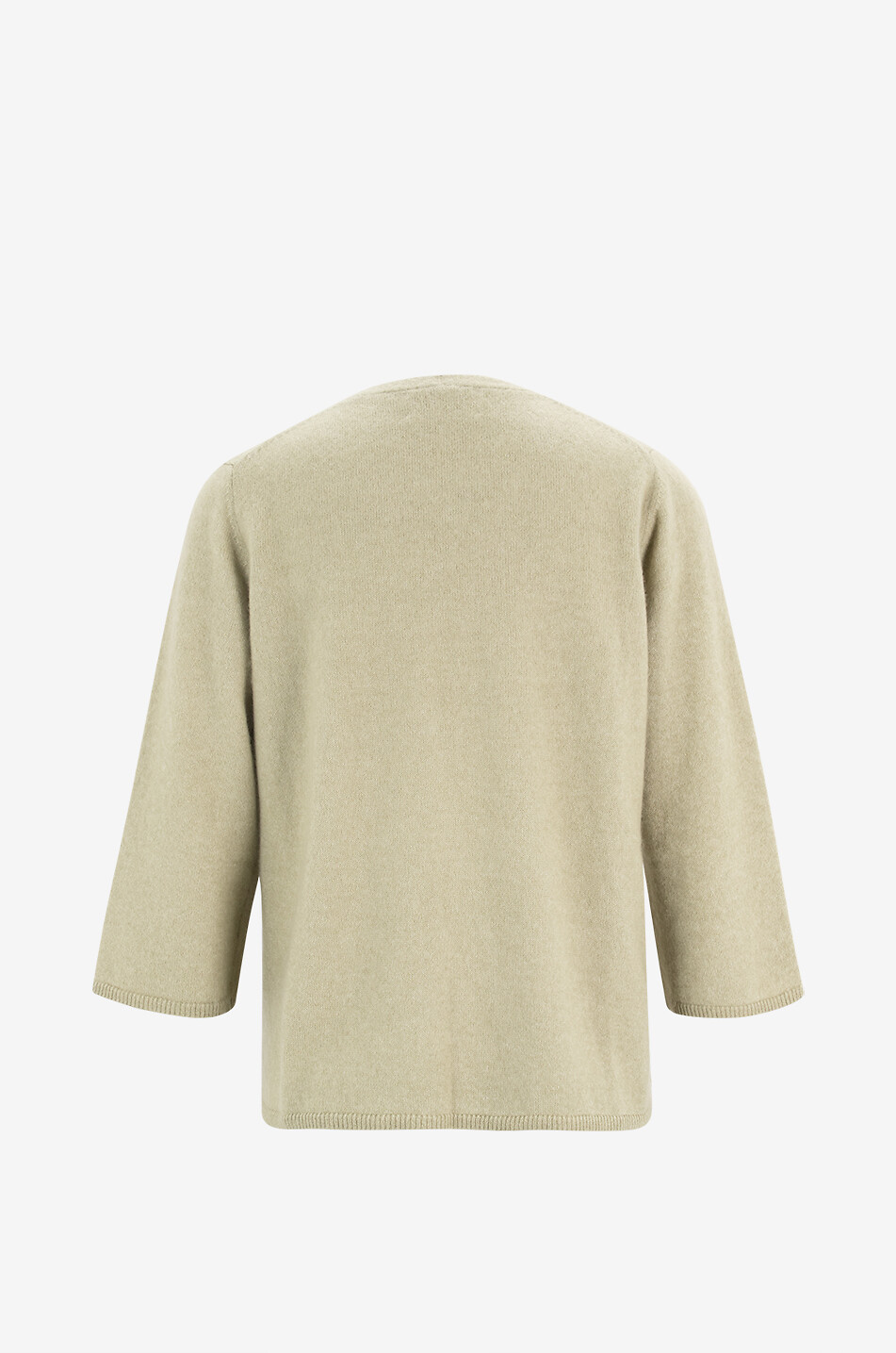 HEMISPHERE Kaschmir- und Baumwollcardigan mit V-Ausschnitt Damen KHAKI 2