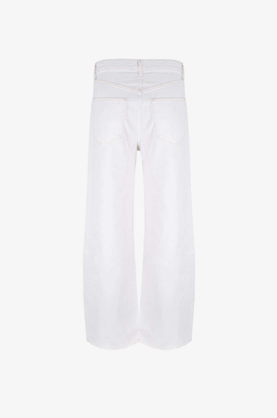 AGOLDE Jean large Low Curve Femme BLANC 2