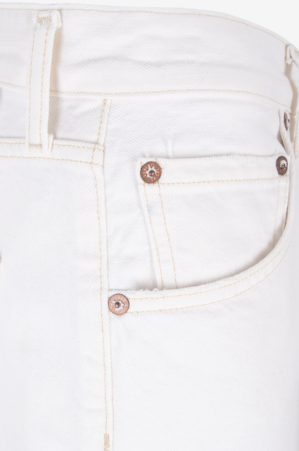 AGOLDE Jean large Low Curve Femme BLANC 8