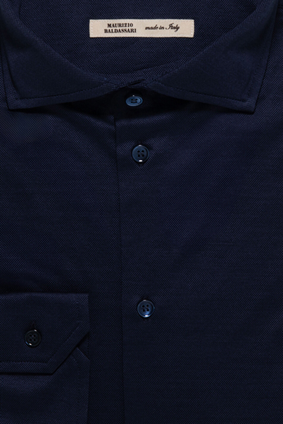 Jersey piqué long-sleeved shirt