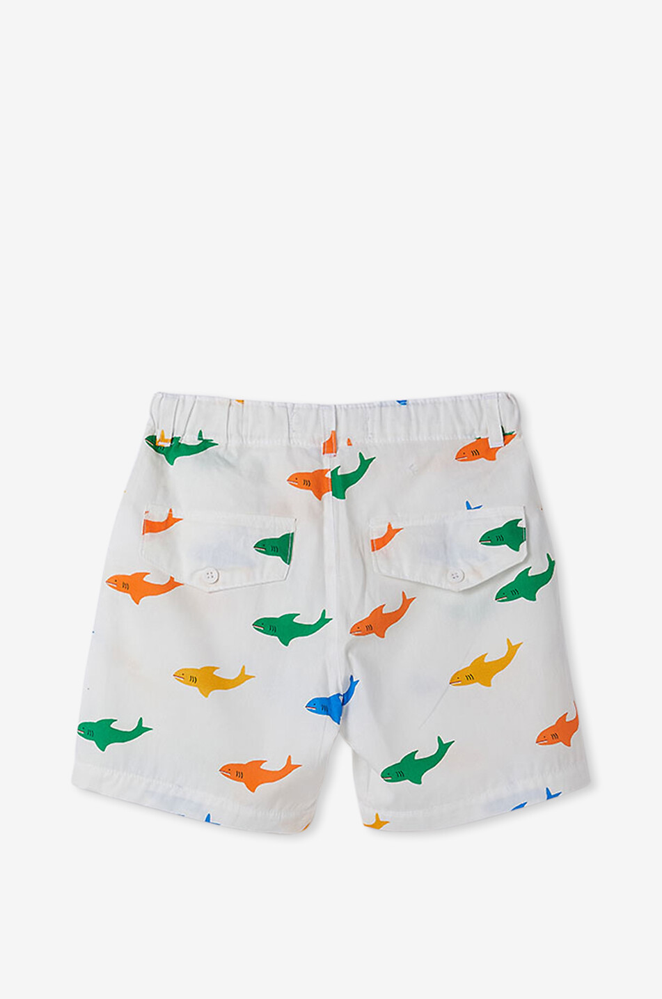 FABULA Short en coton imprimé garçon Tubarito Garçon BLANC CASSE 2