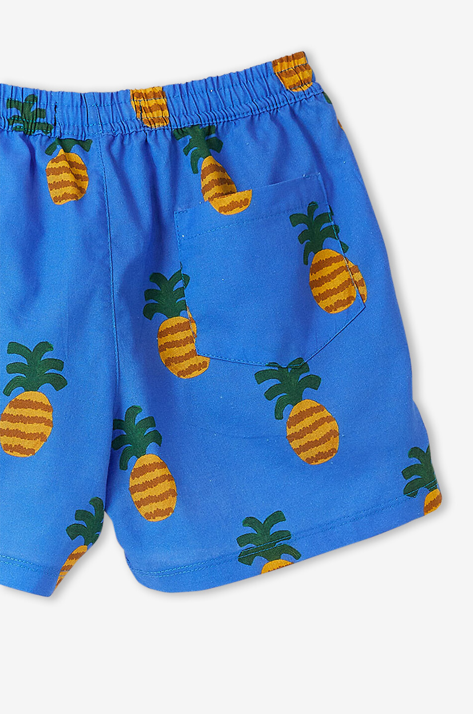 FABULA Abacaxinho printed boys' cotton shorts Boy DARK BLUE 4