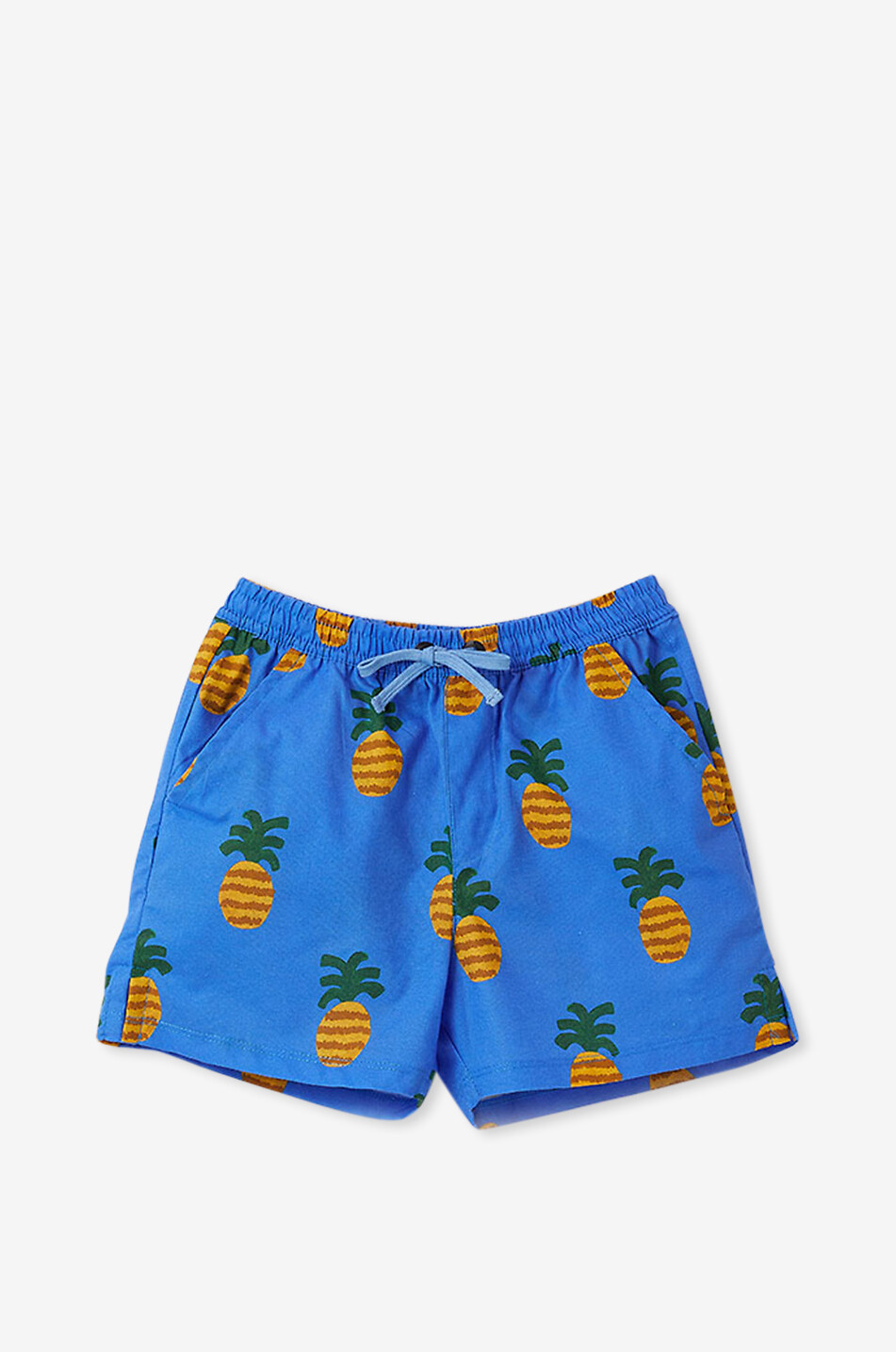 Abacaxinho printed boys' cotton shorts