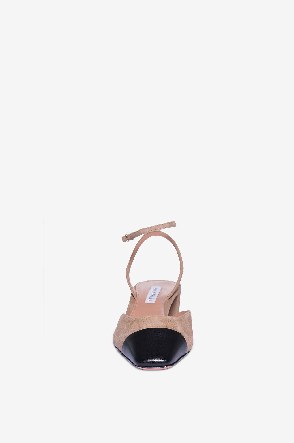 French Flirt 35  suede and nappa leather strap pumps
