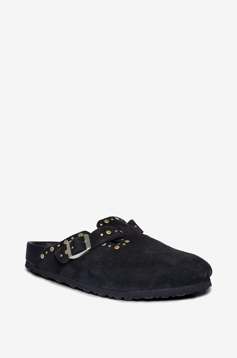 BIRKENSTOCK Clogs aus Wildleder Boston Rivet Damen SCHWARZ 1