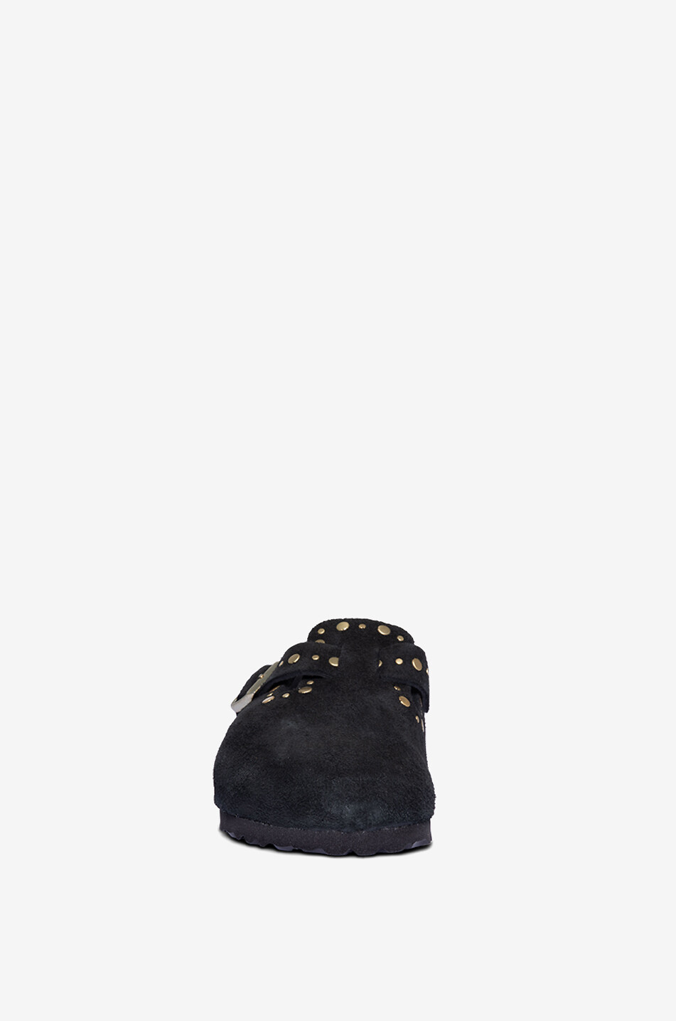 BIRKENSTOCK Clogs aus Wildleder Boston Rivet Damen SCHWARZ 2