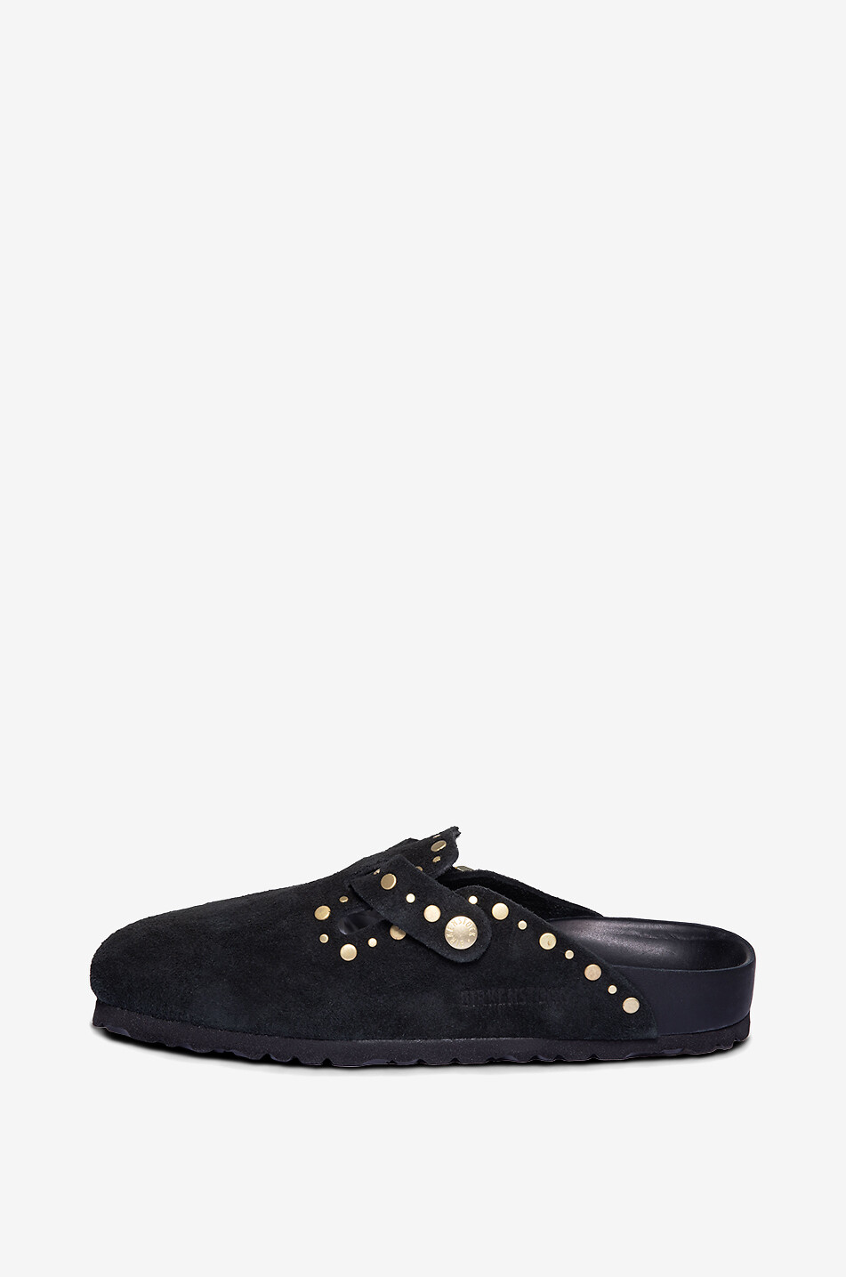 BIRKENSTOCK Clogs aus Wildleder Boston Rivet Damen SCHWARZ 3