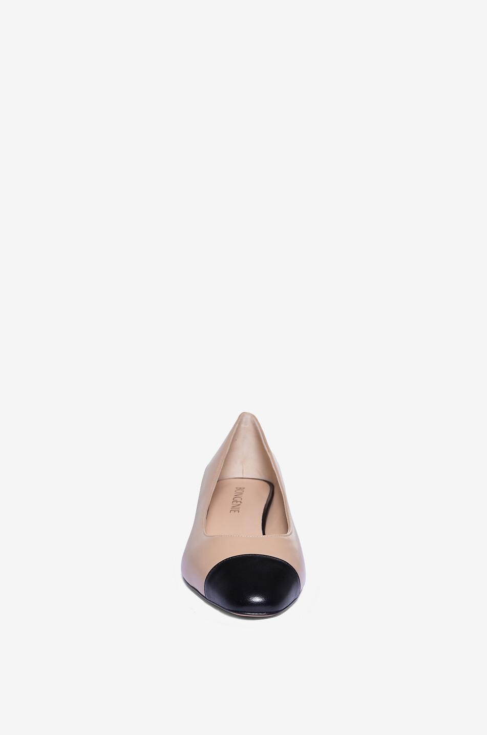 BONGENIE Roy 35 block heel nappa leather pumps Women [akeneo-beigefonce] 2
