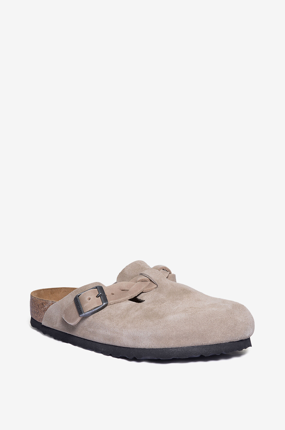 BIRKENSTOCK Clogs aus Wildleder Boston Braided Damen BRAUN 1