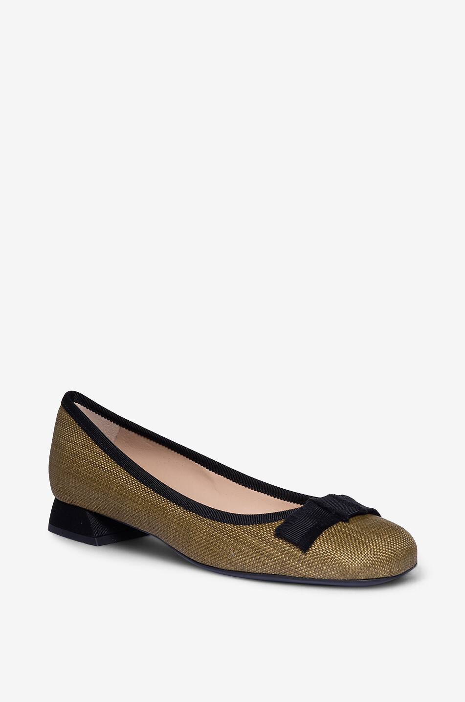 BONGENIE Eonio 20 round-toe ballet canvas flats Women KHAKI 1
