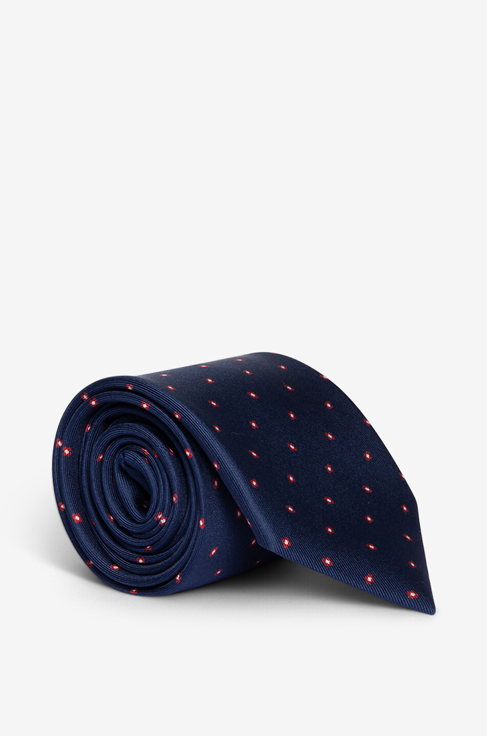 BIGI CRAVATTE Cravate en soie fleurie Nilo Homme BLEU FONCE 1