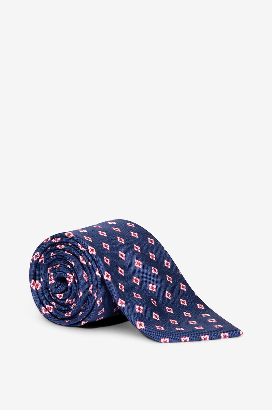 BIGI CRAVATTE Nilo hibiscus patterned silk tie Men DARK BLUE 1