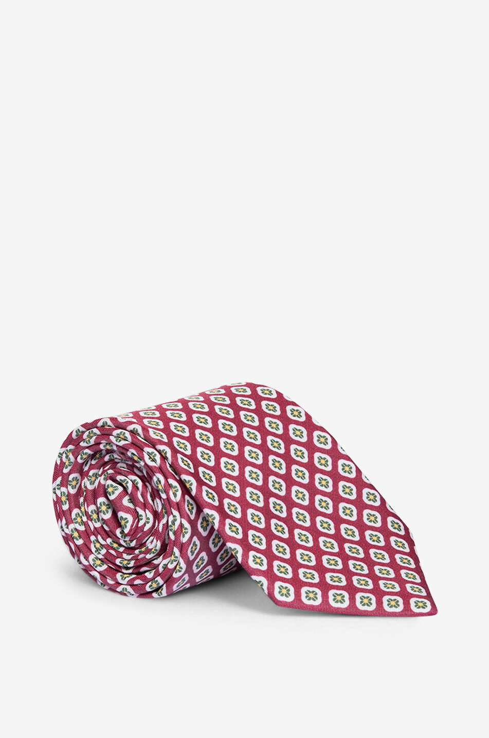 Nilo flower pattern cotton and silk tie