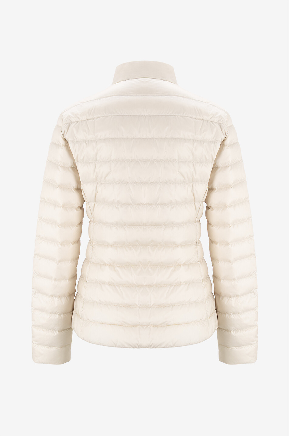 MONCLER Igelle short lightweight cinched down jacket Women WHITE 2