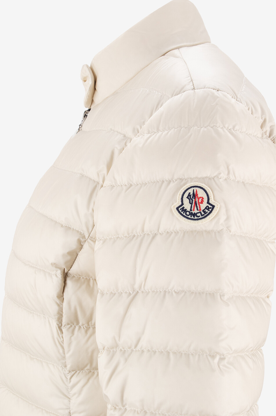 MONCLER Igelle short lightweight cinched down jacket Women WHITE 3
