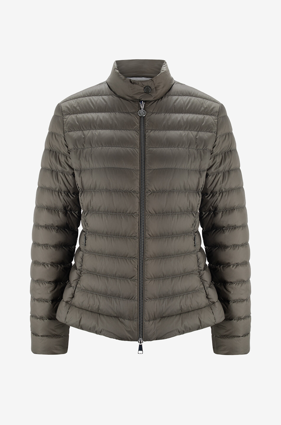 MONCLER Igelle short lightweight cinched down jacket Women GREEN 1