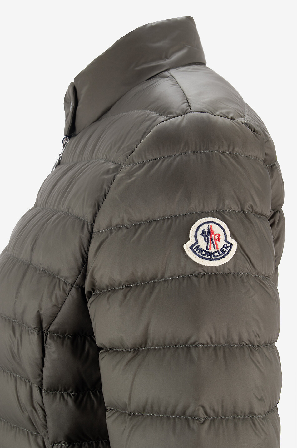 MONCLER Igelle short lightweight cinched down jacket Women GREEN 3
