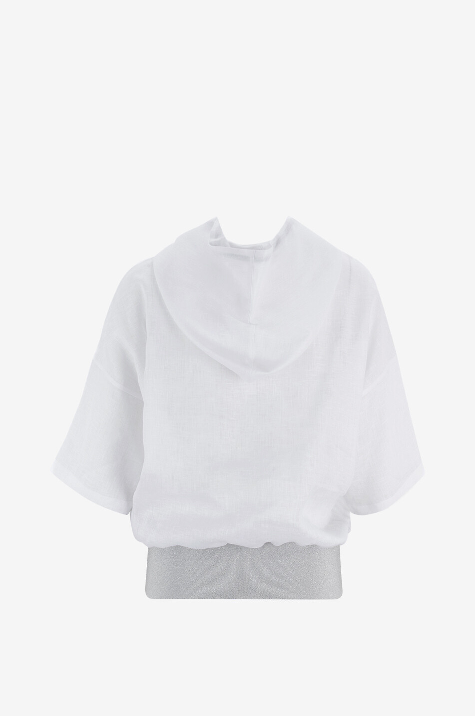 GRAN SASSO Sweat-shirt à capuche en lin Femme BLANC 2