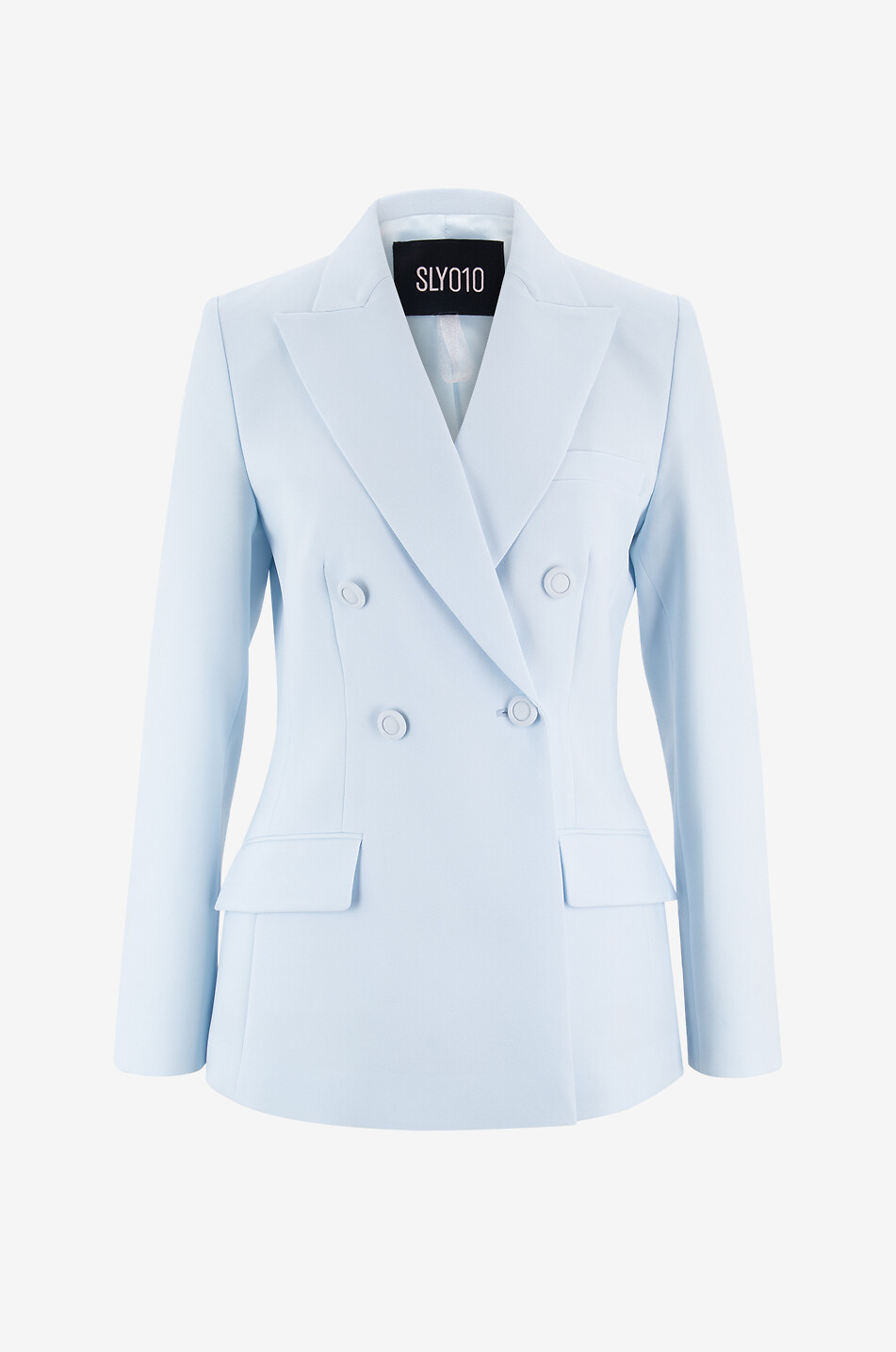 Alexia cinched double-breasted blazer