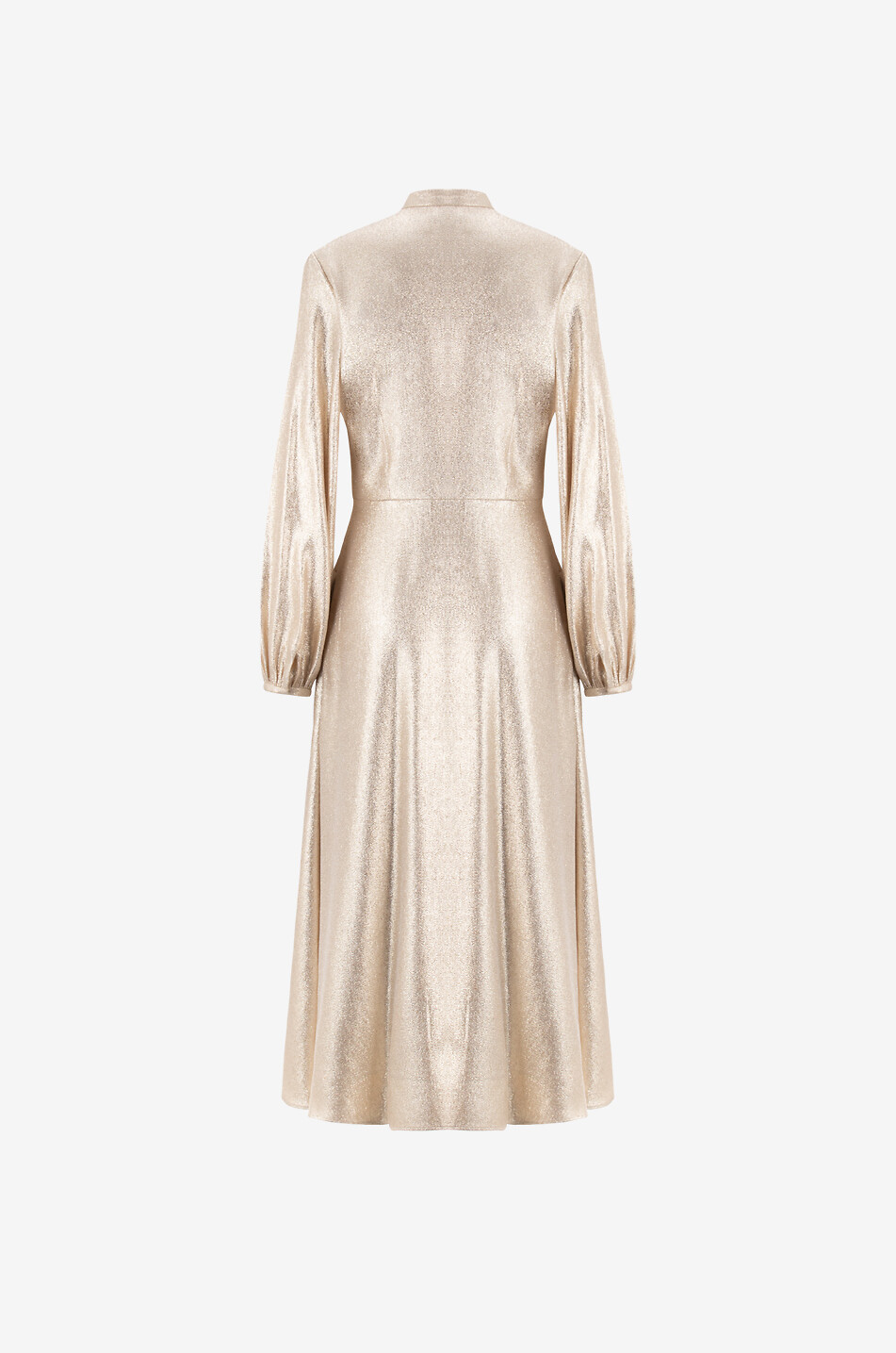SLY 010 Taryn metallic jacquard midi dress Women GOLDEN 2