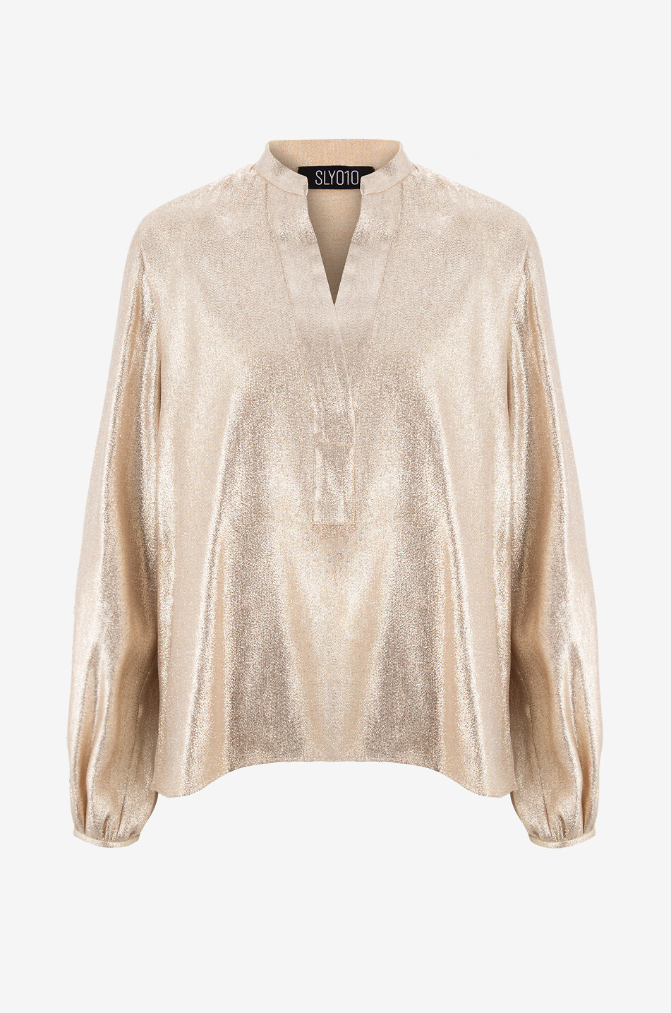 Blouse en jacquard doré Yuma