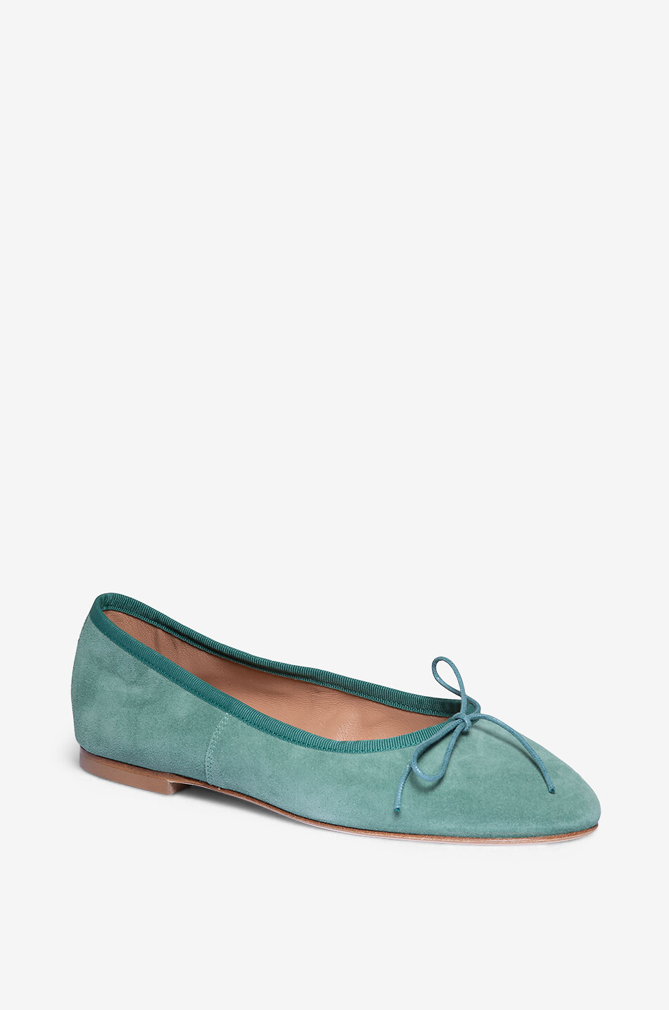 ANNIEL Ballerines à bout rond en daim Vintage Femme VERT CLAIR 1