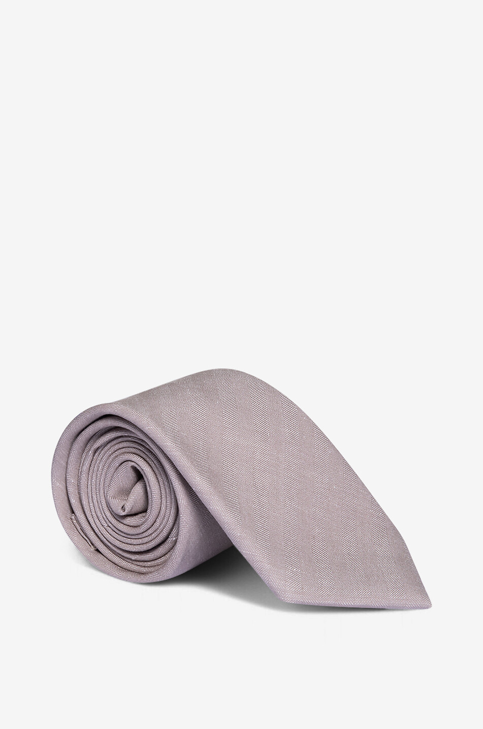 Fischgrat-Krawatte aus Wolle und Leinen Rio