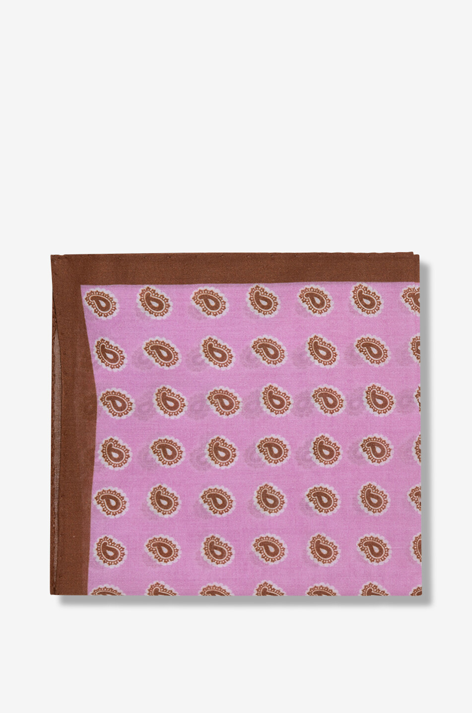 BIGI CRAVATTE Einstecktuch aus Baumwolle mit Paisley-Detail-Print Herren ROSA 1