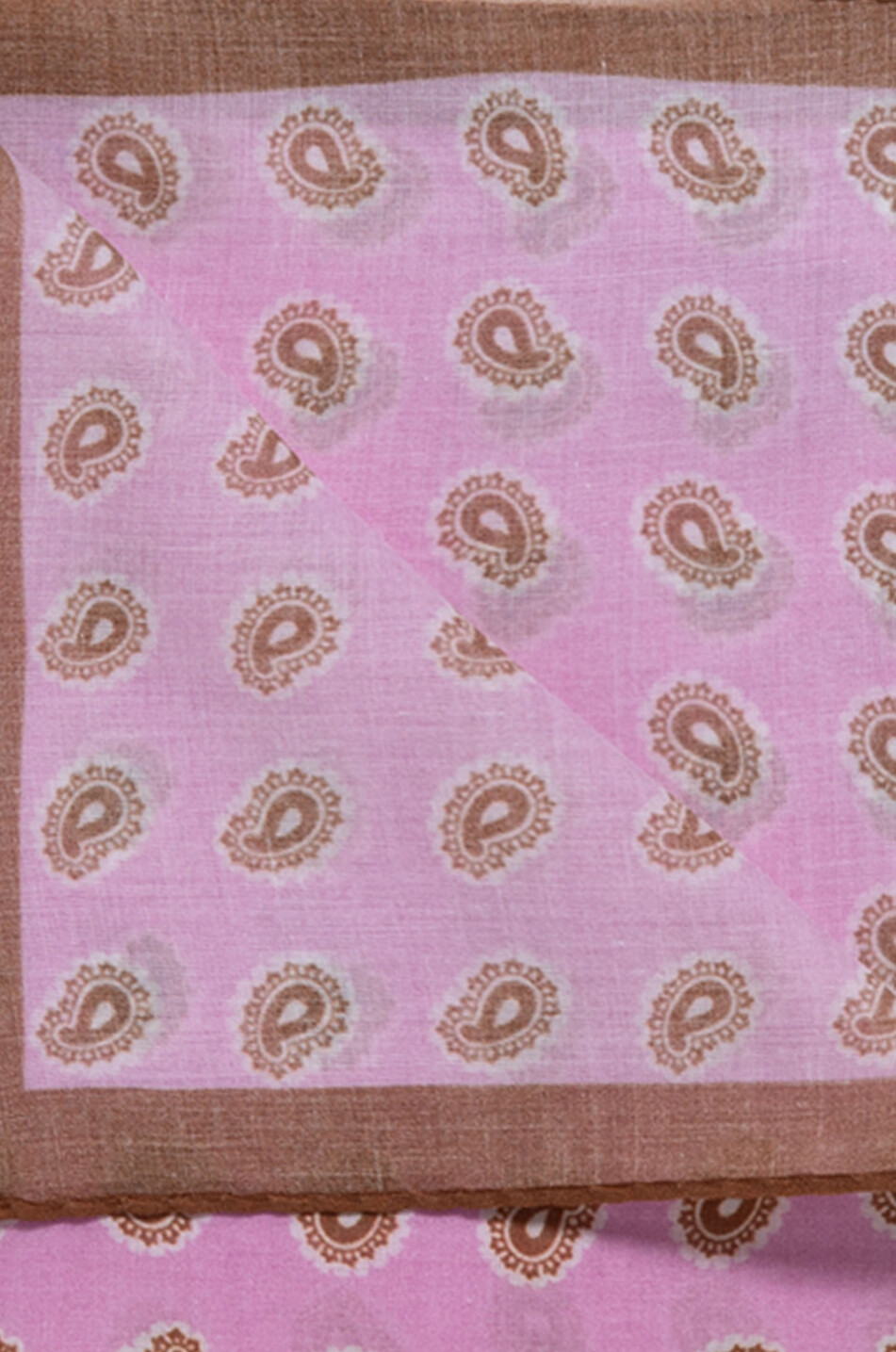 BIGI CRAVATTE Einstecktuch aus Baumwolle mit Paisley-Detail-Print Herren ROSA 2