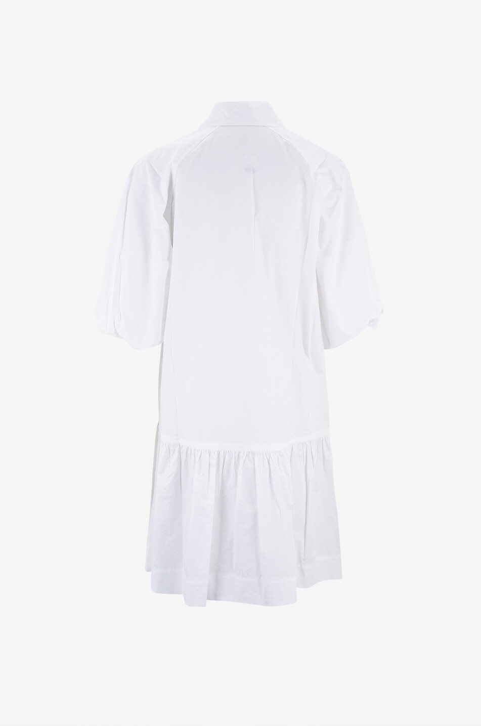 SIMKHAI Crissy poplin straight mini shirt dress Women WHITE 2