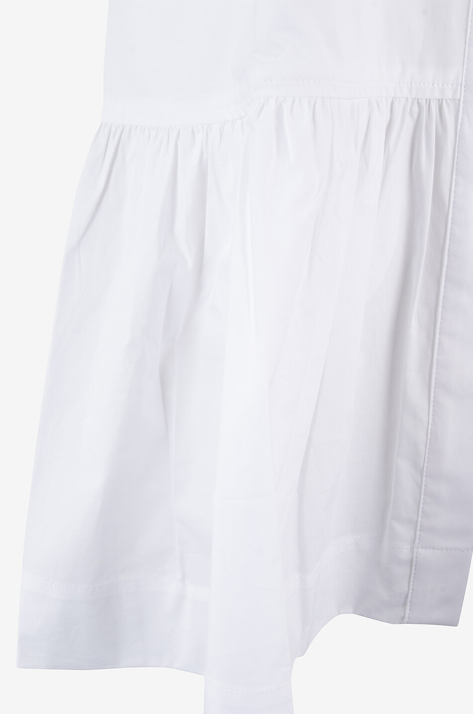 SIMKHAI Crissy poplin straight mini shirt dress Women WHITE 3