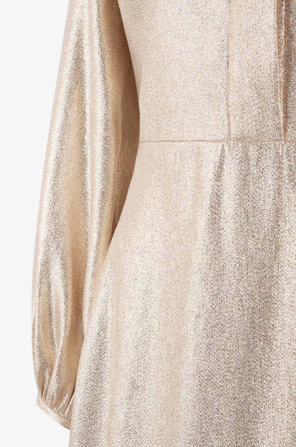 SLY 010 Taryn metallic jacquard midi dress Women GOLDEN 3