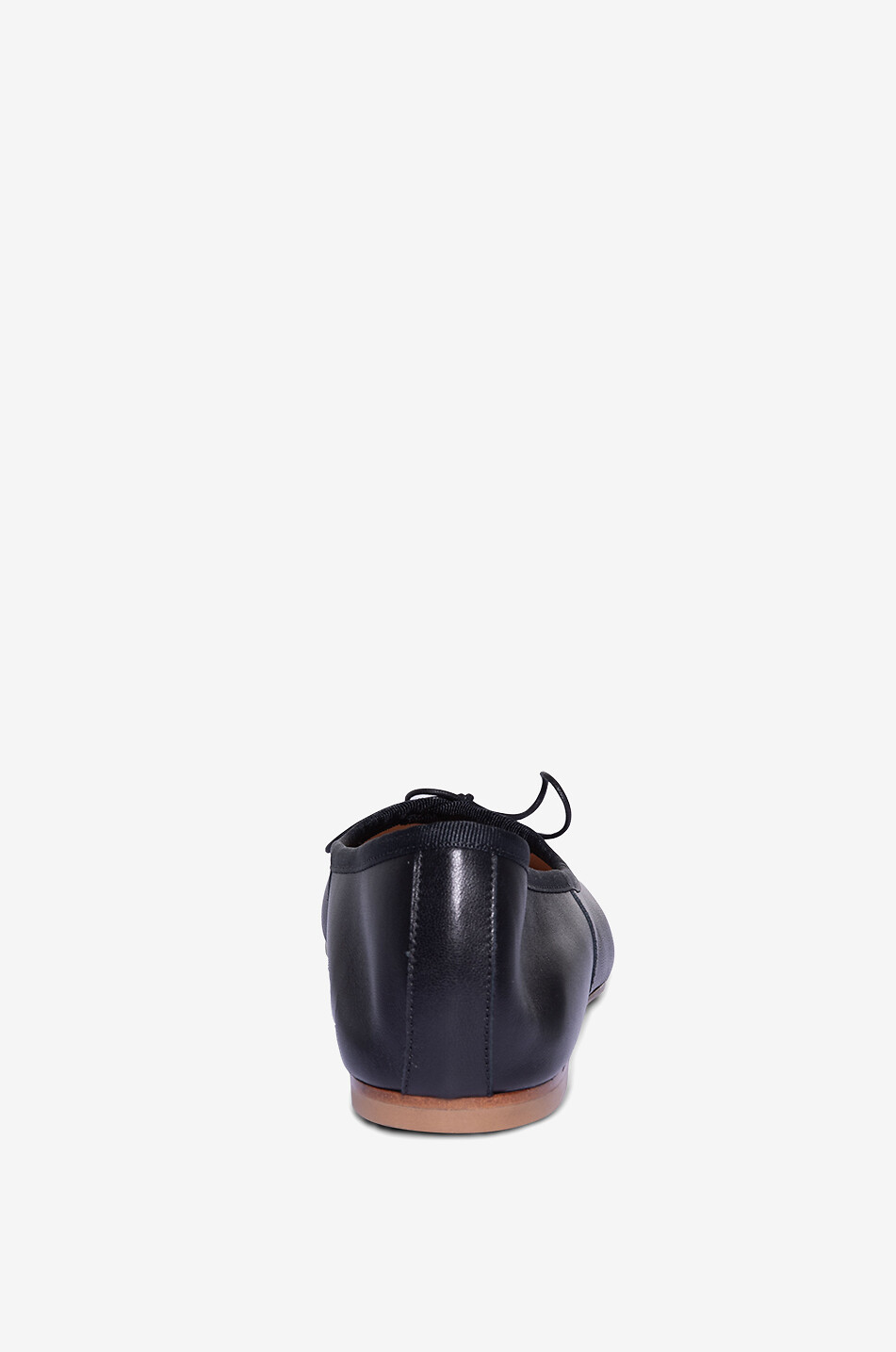 ANNIEL Ballerinas mit runder Kappe aus Nappaleder Vintage Damen SCHWARZ 4