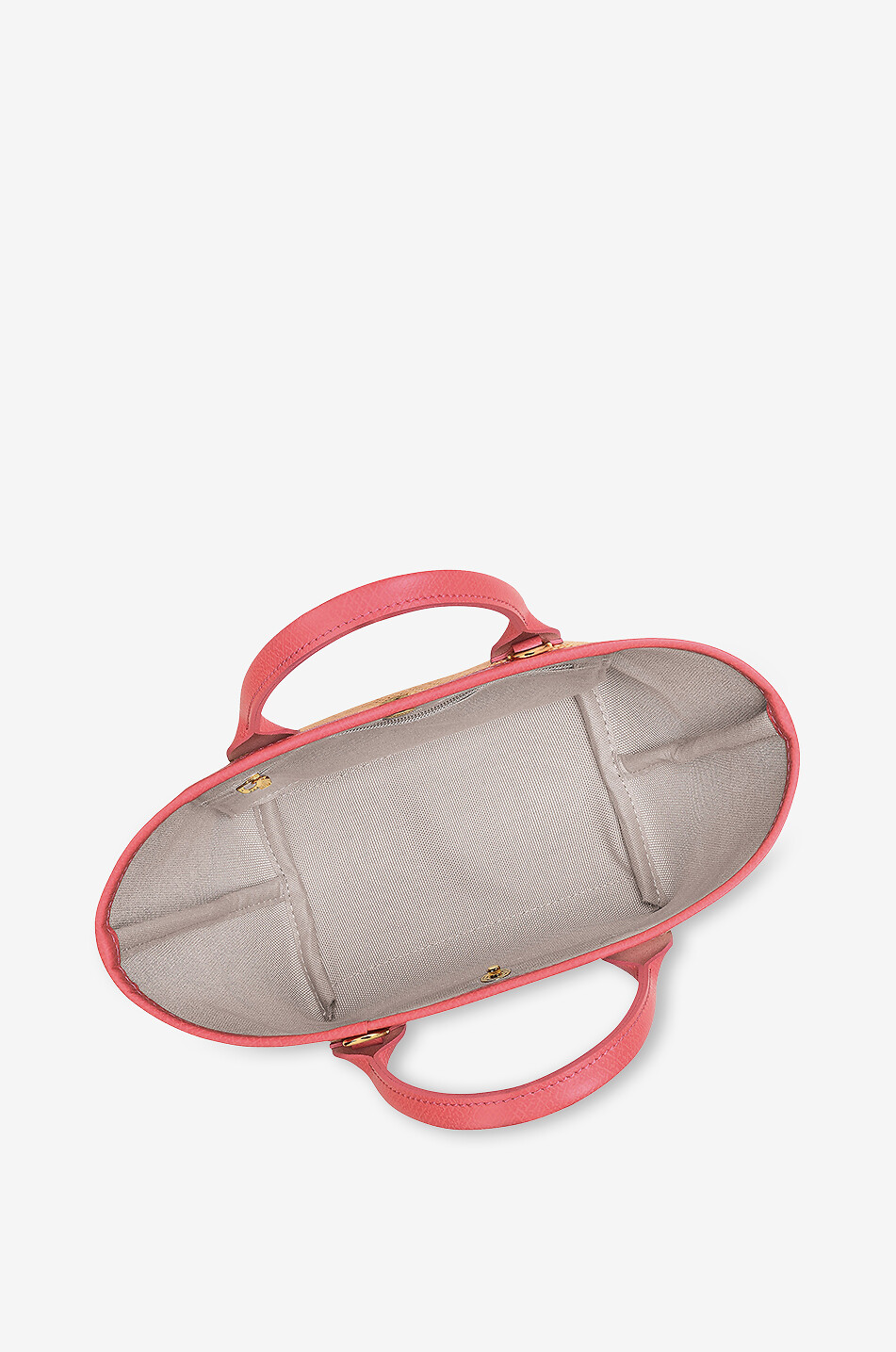 LONGCHAMP Sac cabas tressé effet paille Panier Le Pliage XS Femme ROSE 4