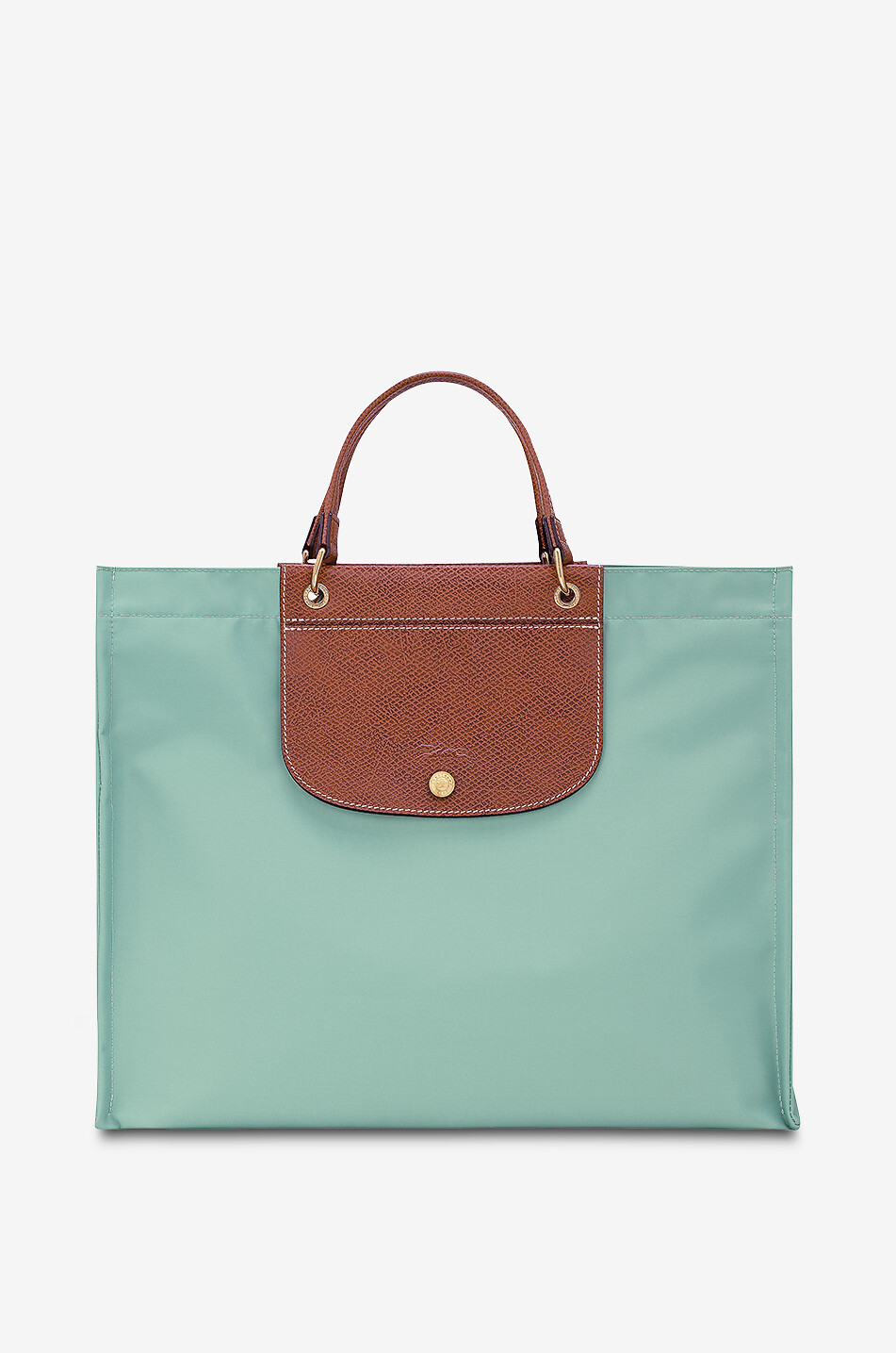 LONGCHAMP Sac cabas en toile et cuir Cabas Longchamp L Femme BLEU CLAIR 1