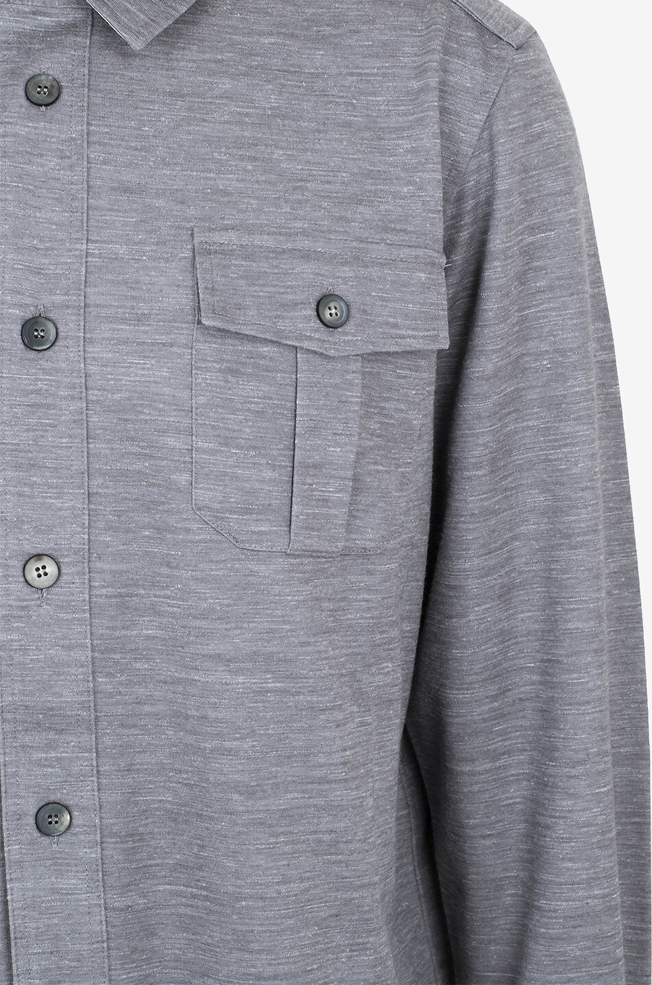 SEASE Surchemise en laine vierge mélangée Generale Homme GRIS CLAIR 3